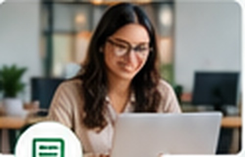 Administrative professional working in an office