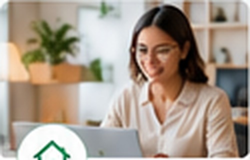 Professional working remotely from home